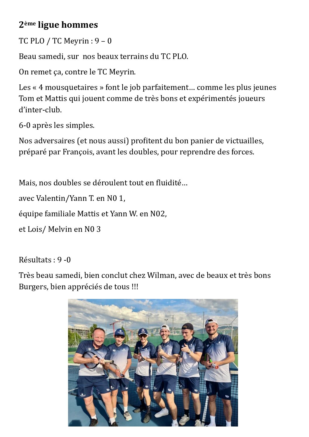 2eme ligue hommes